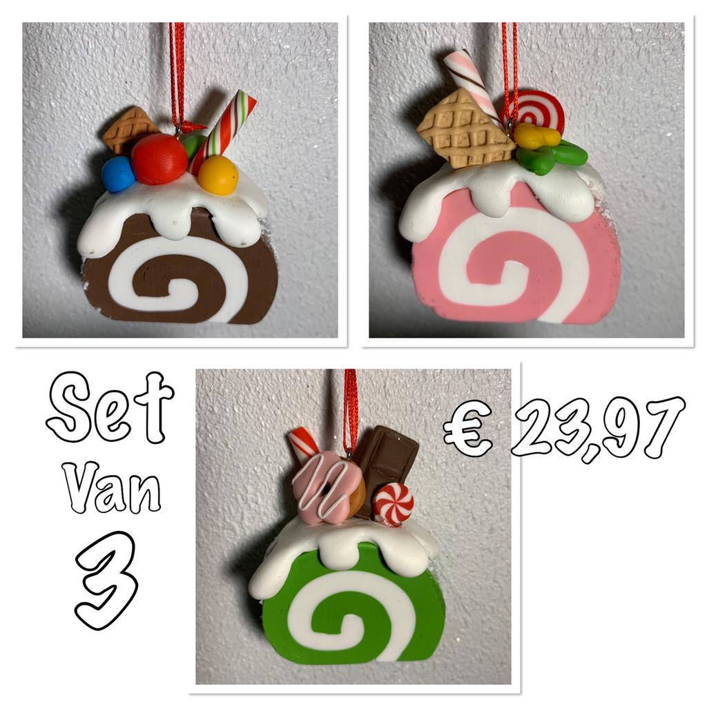 Set van 3 Cakerol  ornamenten Nieuw, Ophalen of Verzenden, Nieuw