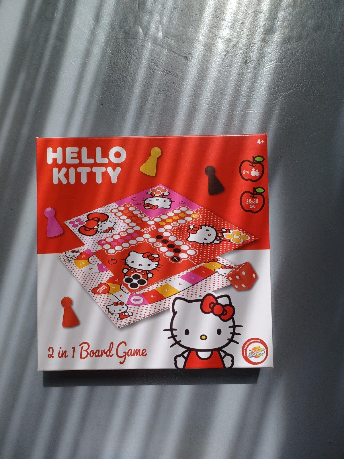 Hello Kitty 2-in-1 Bordspel: Mens Erger Je Niet & Ganzenbord, Drie of vier spelers, Ophalen of Verzenden, Gebruikt