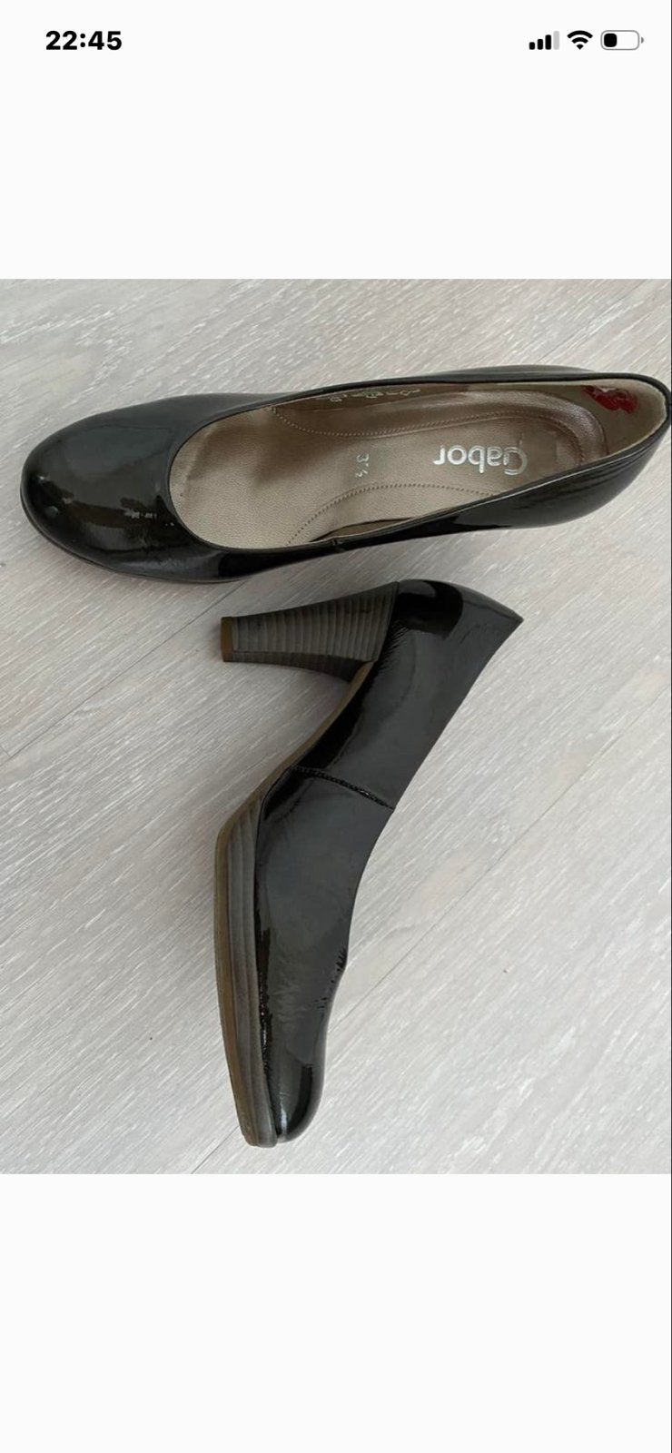Gabor pumps zwart lak, maat 36,5, Kleding | Dames, Schoenen, Ophalen of Verzenden, Zo goed als nieuw, Zwart, Pumps