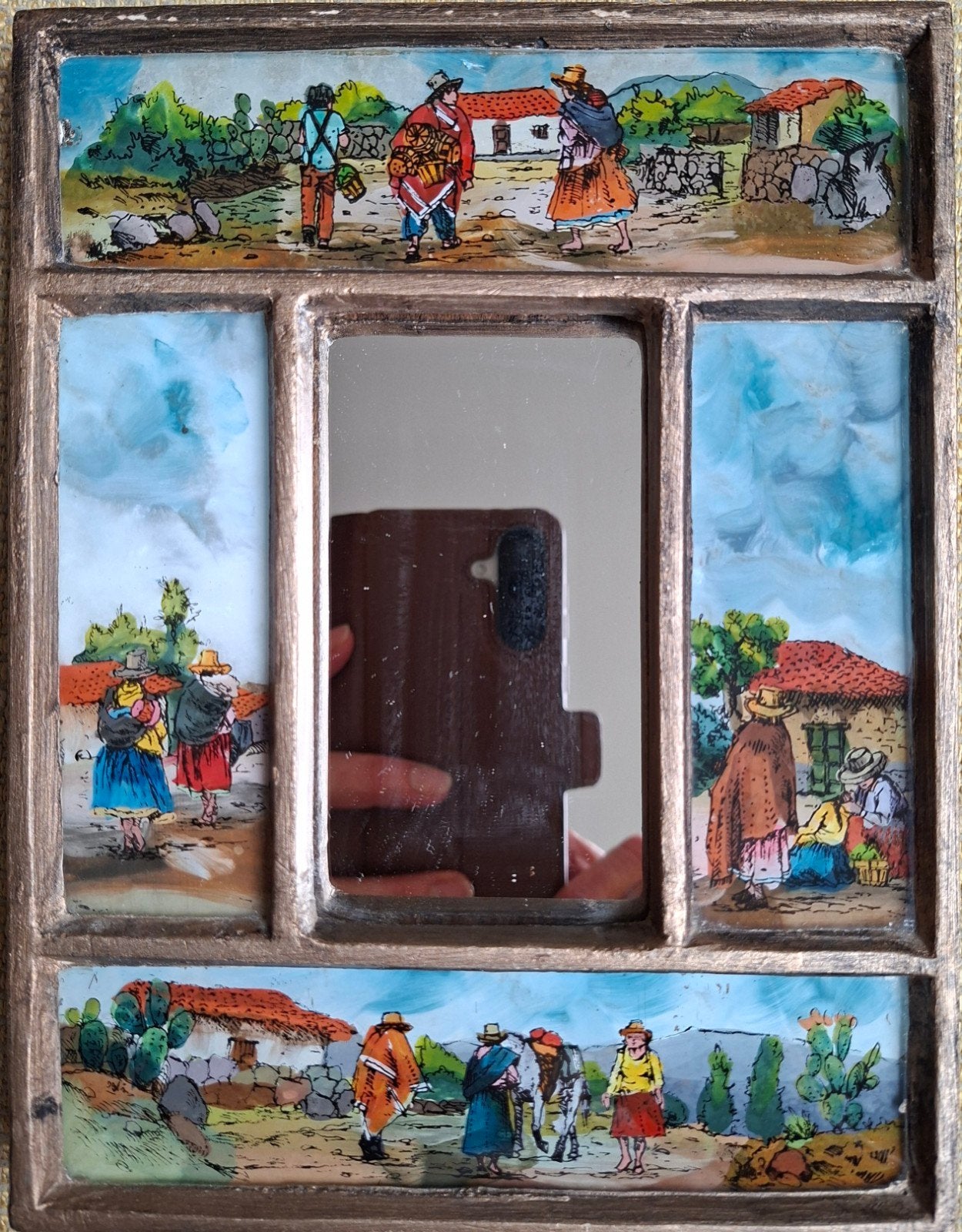 wanddecoratie uit Peru handmade, Ophalen of Verzenden, Gebruikt