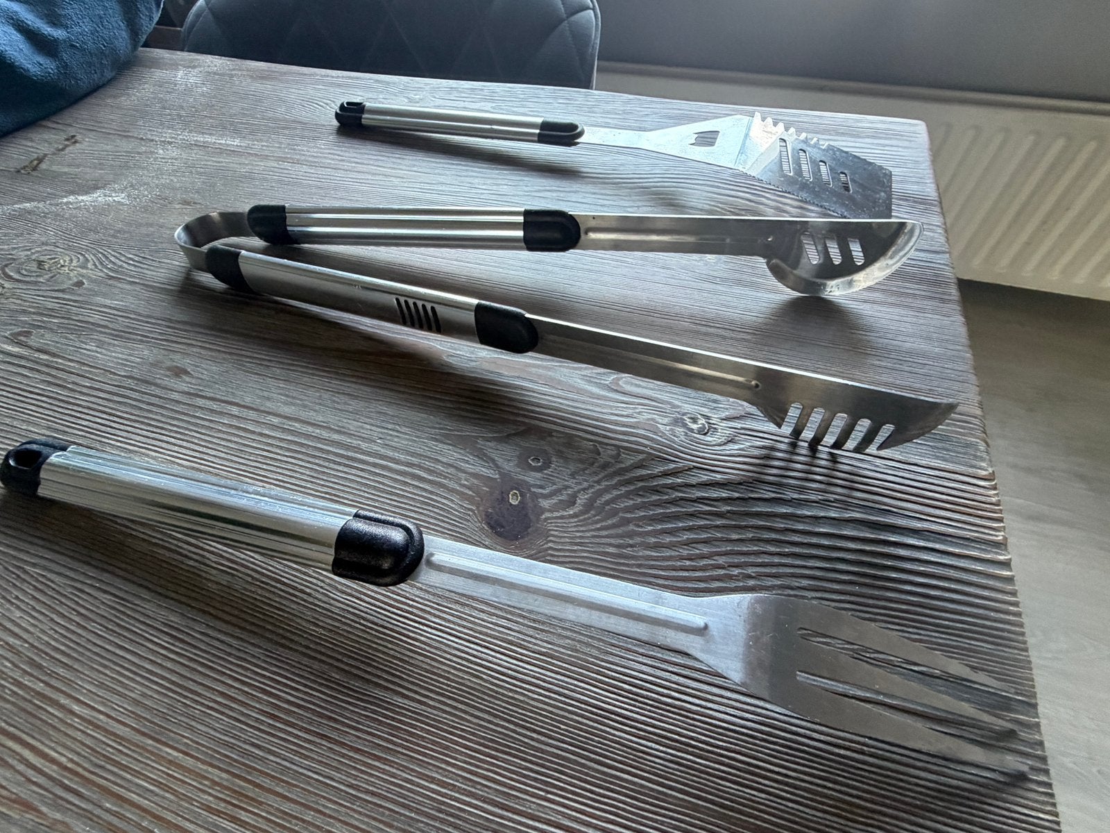 RVS BBQ set 48cm, Tuin en Terras, Barbecue-accessoires, Ophalen