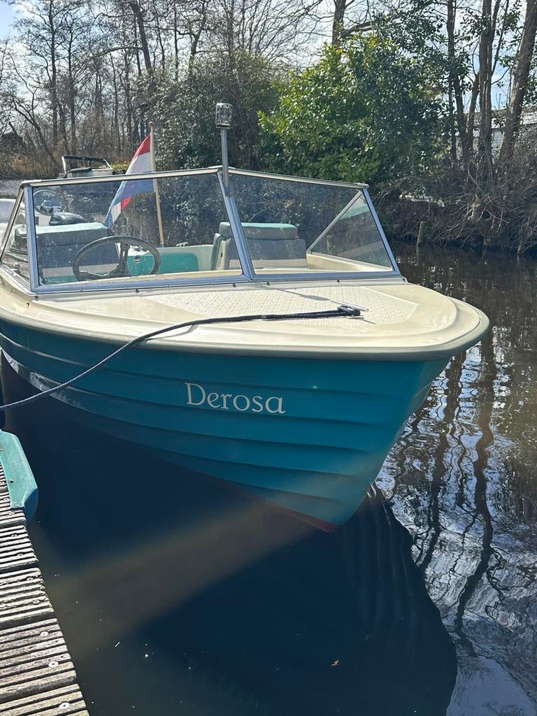 Kmv with vital 15, met 25pk 4takt electrisch gestart, Watersport en Boten, Motorboten en Motorjachten, Ophalen, 10 tot 30 pk, Gebruikt