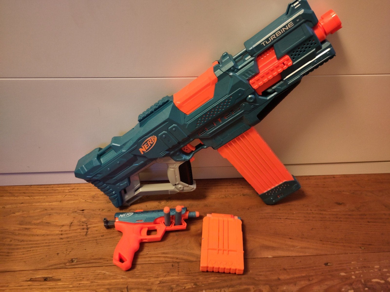 Nerf Elite 2.0 Turbine CS-18 & Slyshot Blaster Set, Ophalen, Gebruikt, Jongen of Meisje