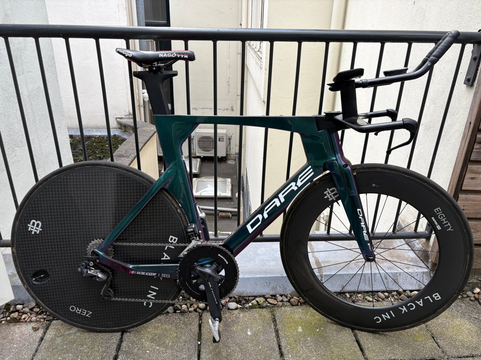 DARE tijdritfiets / triathlonfiets – Ultegra Di2, 28 inch, Carbon, Velgrem, Zo goed als nieuw
