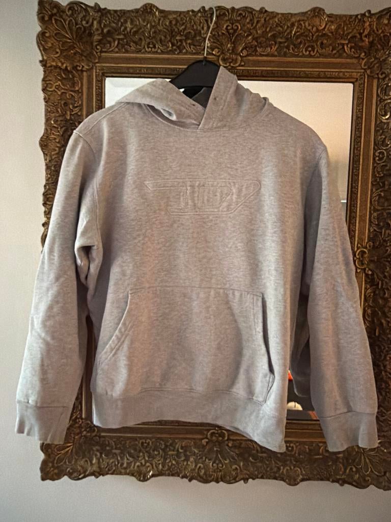 Diesel Lichtgrijze Hoody Maat M - Zo goed als nieuw, Ophalen of Verzenden, Zo goed als nieuw, Maat 48/50 (M), Grijs
