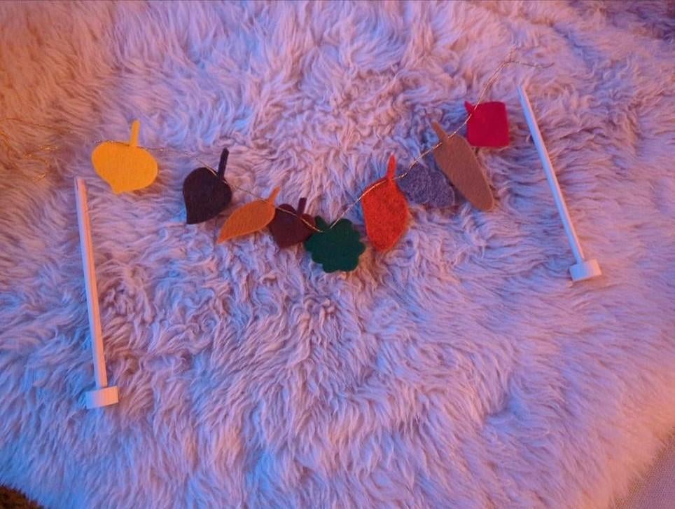 Herfst Slinger Jaartafel Stekers - Vilt Decoratie, Huis en Inrichting, Woonaccessoires | Overige, Ophalen of Verzenden