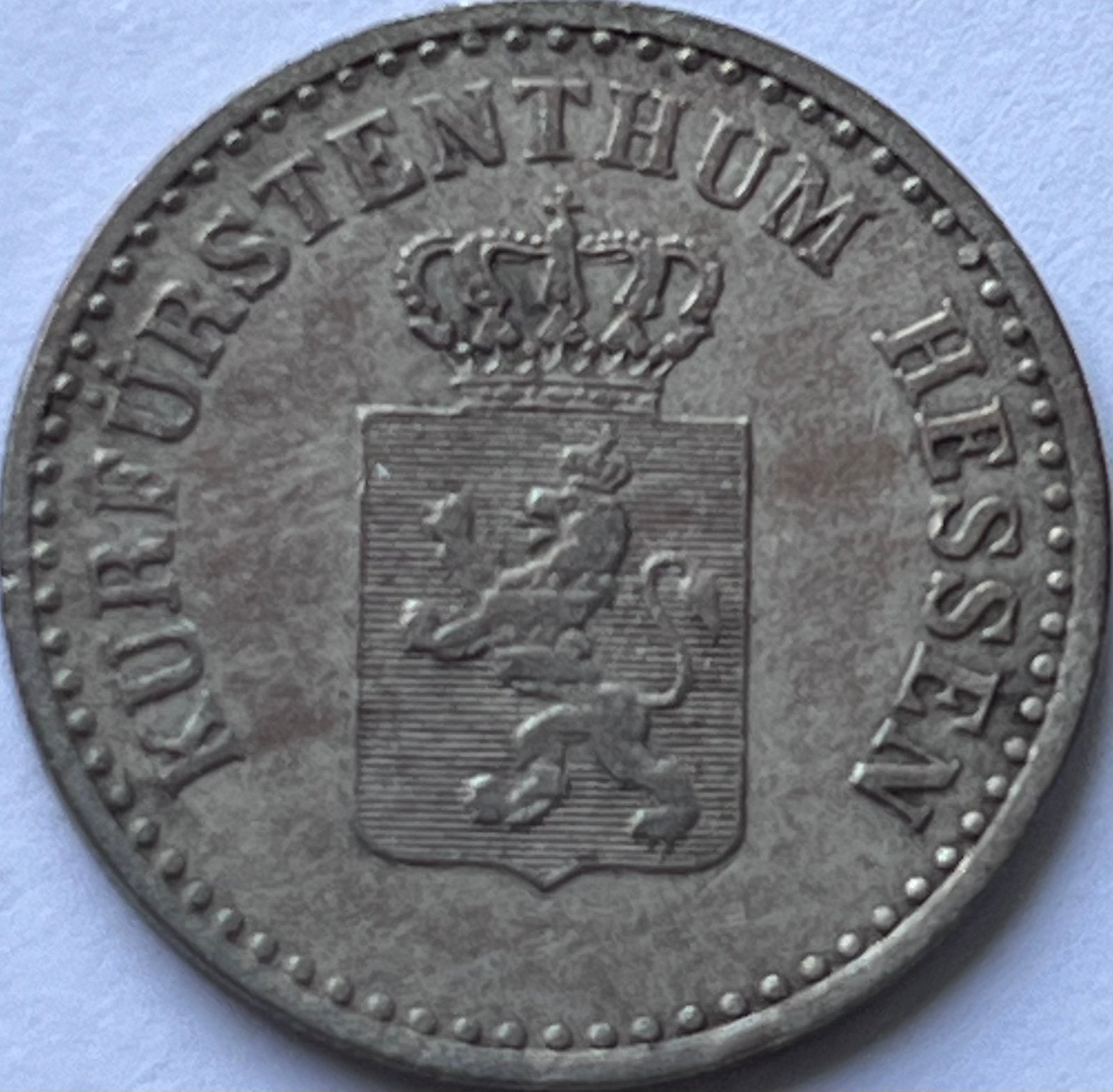 Hessen silbergroschen 1865, Ophalen of Verzenden, Duitsland, Losse munt, Zilver