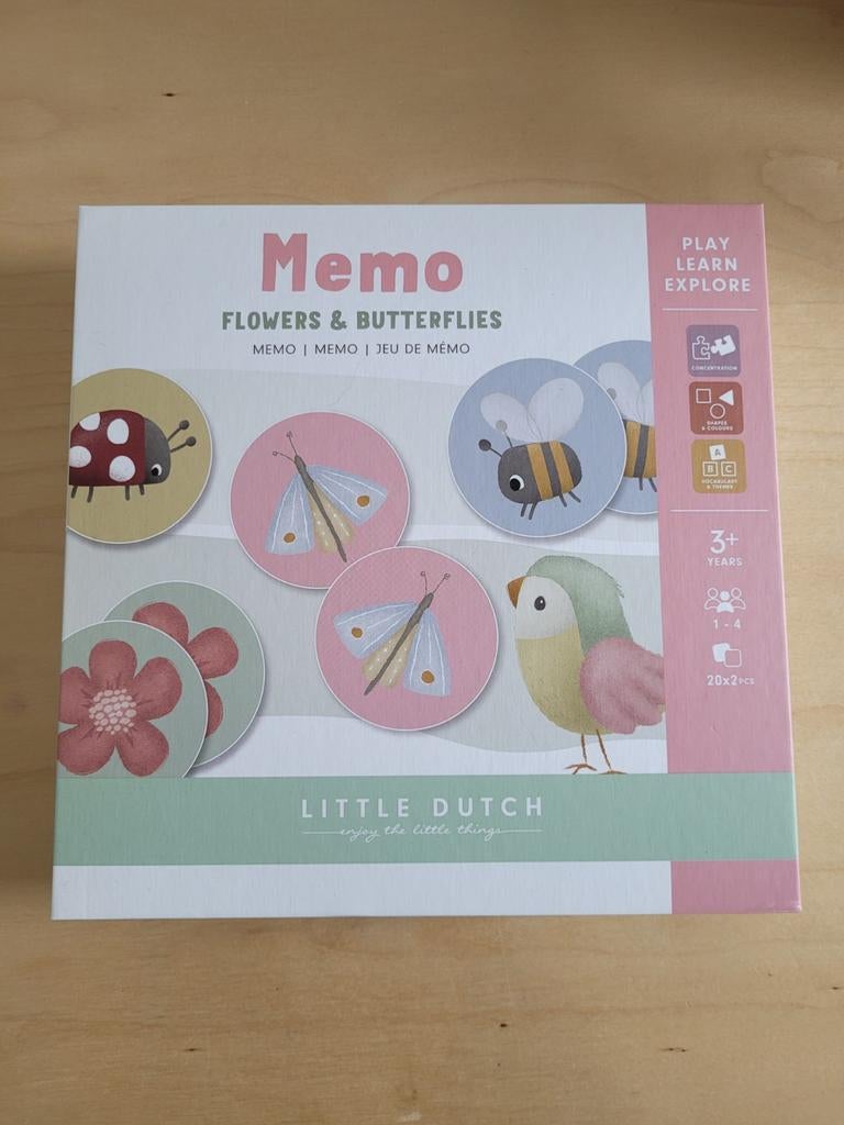 Little Dutch Memo Flowers & Butterflies, Ophalen of Verzenden