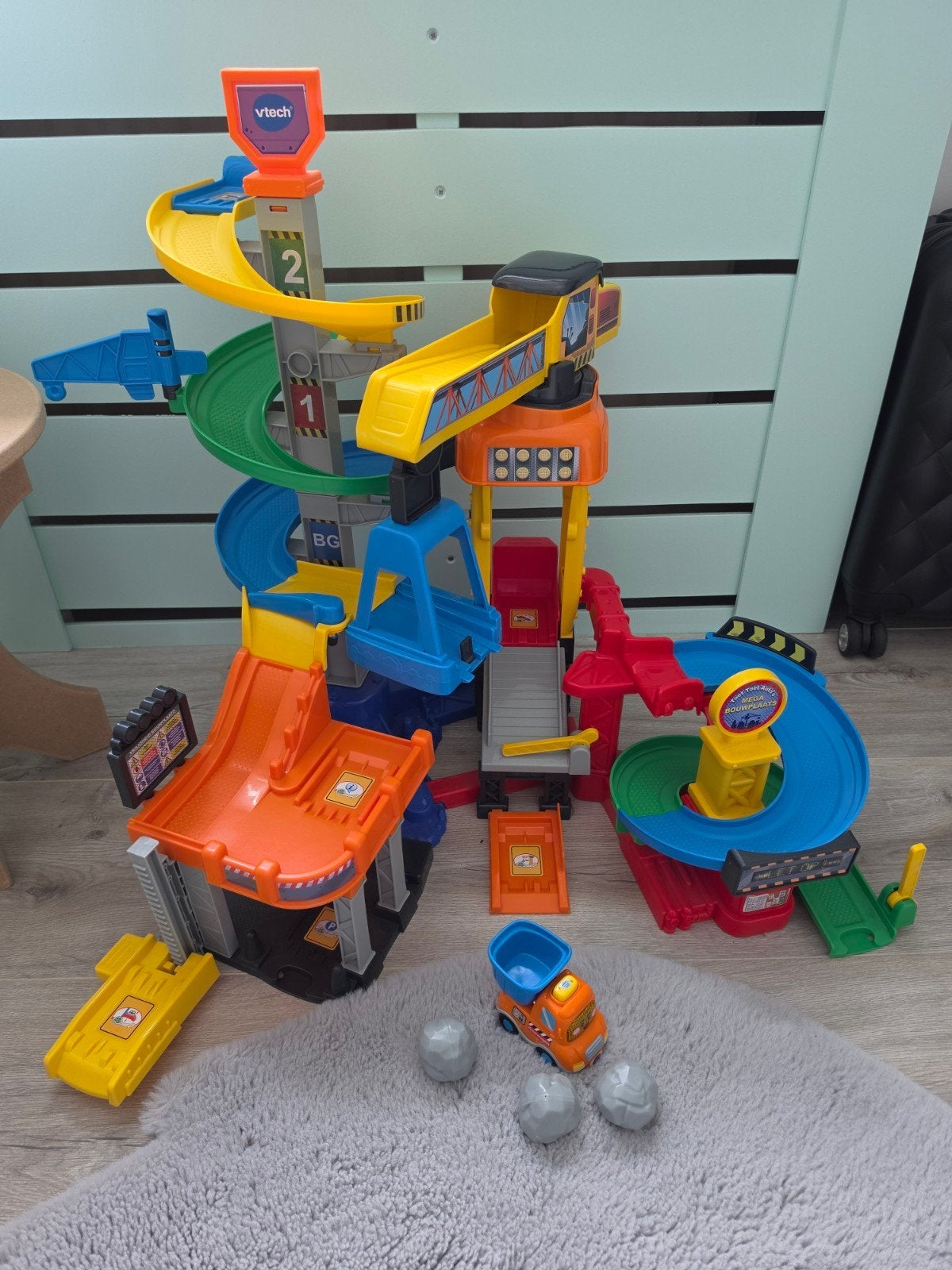 VTech Toet Toet Auto's Mega Bouwplaats, Ophalen of Verzenden, Zo goed als nieuw, 6 maanden tot 2 jaar