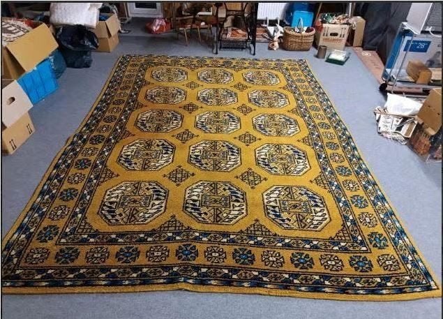 vintage vloerkleed  60-70er jaren xl, Ophalen, Huis en Inrichting