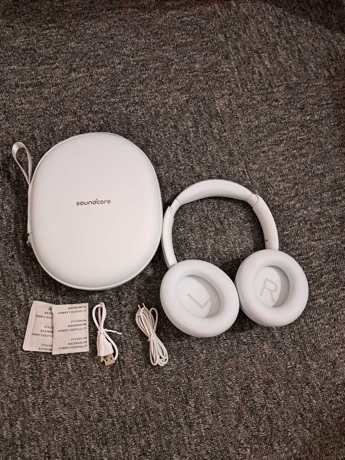 Soundcore Space Q45 Noise Cancelling Koptelefoon Wit, Audio, Tv en Foto, Koptelefoons, Overige merken, Draadloos, Ophalen of Verzenden