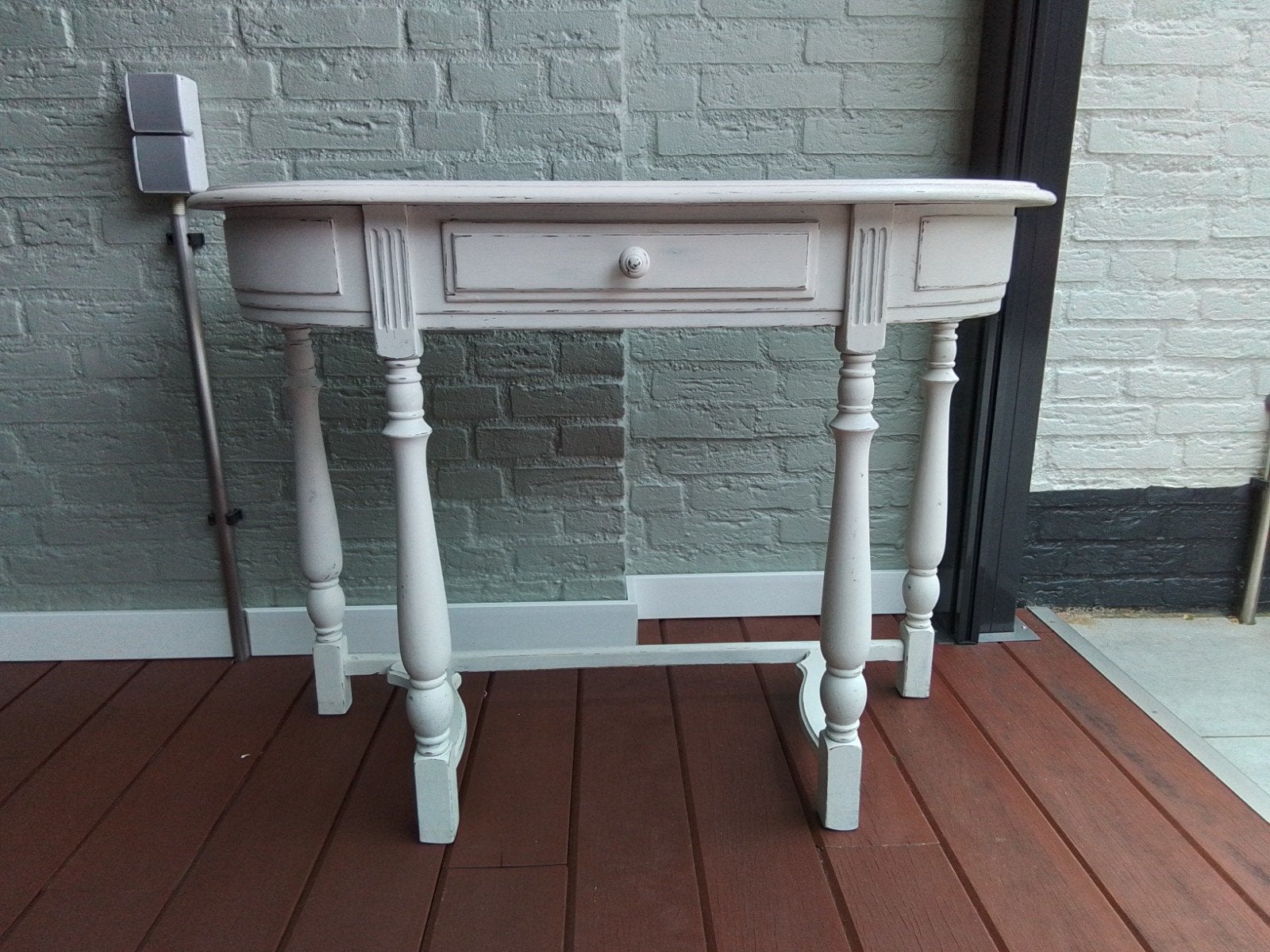 Antieke Console Tafel - Wit Geverfd, Ophalen