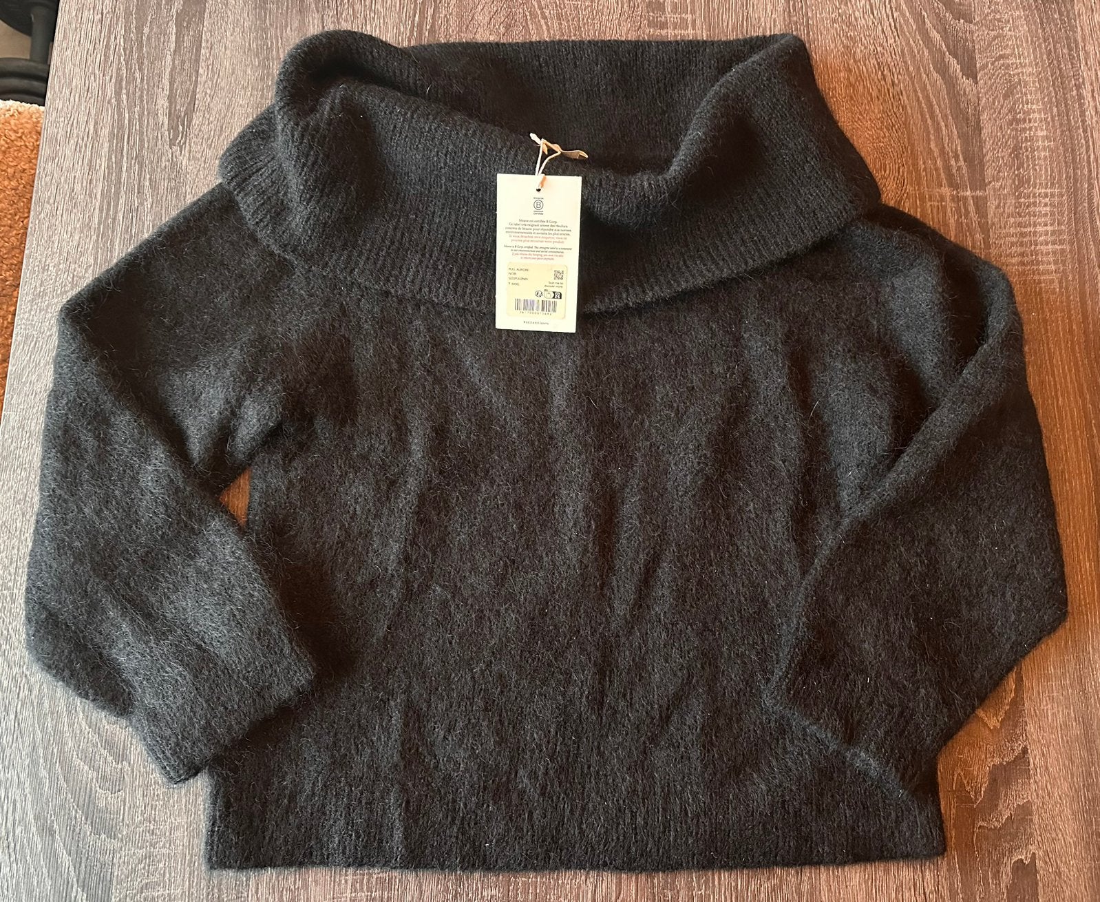 Sezane trui Aurore zwart maat XXXL NIEUW met kaartje, Ophalen of Verzenden, Nieuw, Maat 46/48 (XL) of groter, Zwart