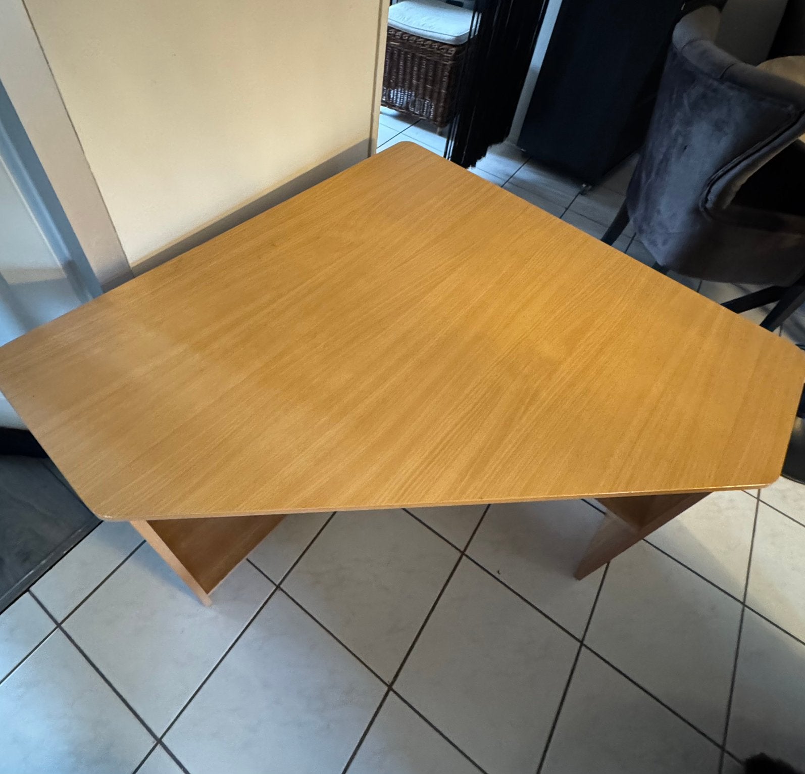 Hoektafel, Ophalen, Zo goed als nieuw, Rechthoekig, 50 tot 100 cm
