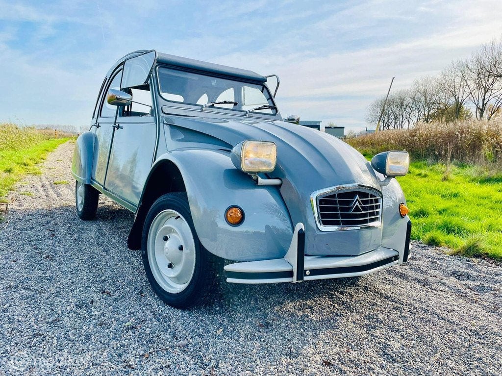 2cv6 Club gris comoran '86 113.325 km | gerestaureerd, Voorwielaandrijving, Overige modellen, Cabriolet, 4 stoelen