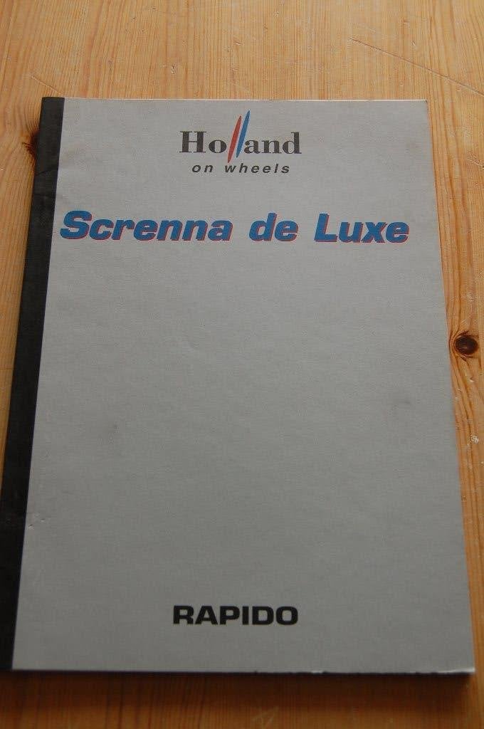 Rapido Screnna de Luxe onderdelenboek, Ophalen of Verzenden, Nieuw