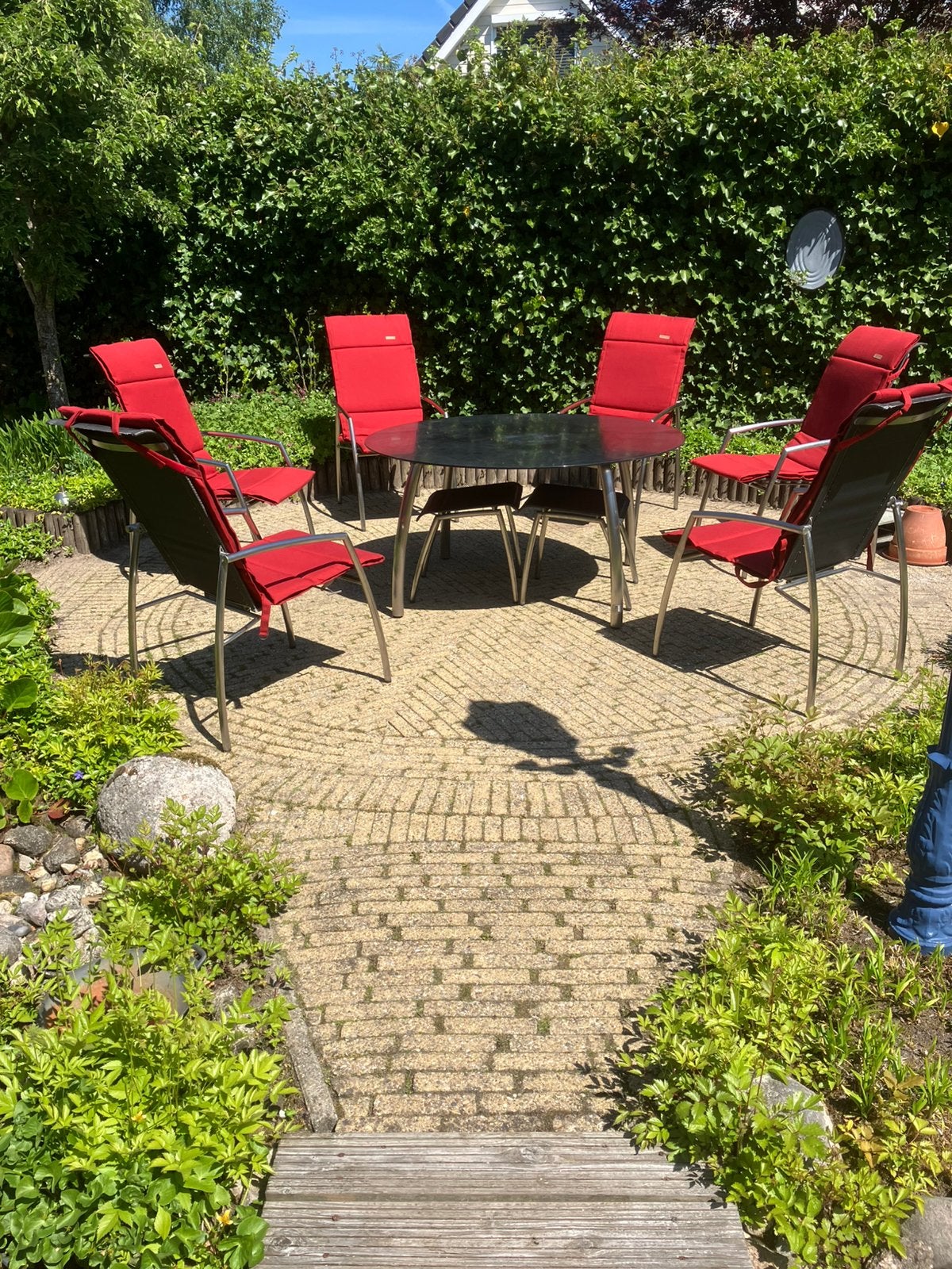 Rvs tuinset, Ophalen, Rvs