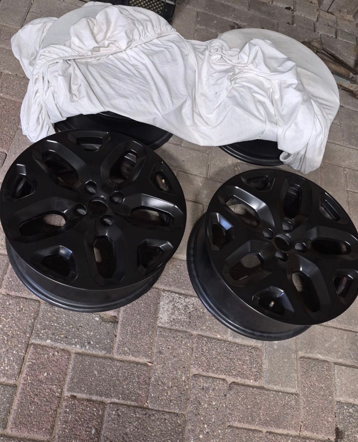 Renault Captur (2013-2019) Zwarte velgen - Set van 4, Auto-onderdelen, Banden en Velgen, Ophalen, Gebruikt, Velg(en), 16 inch