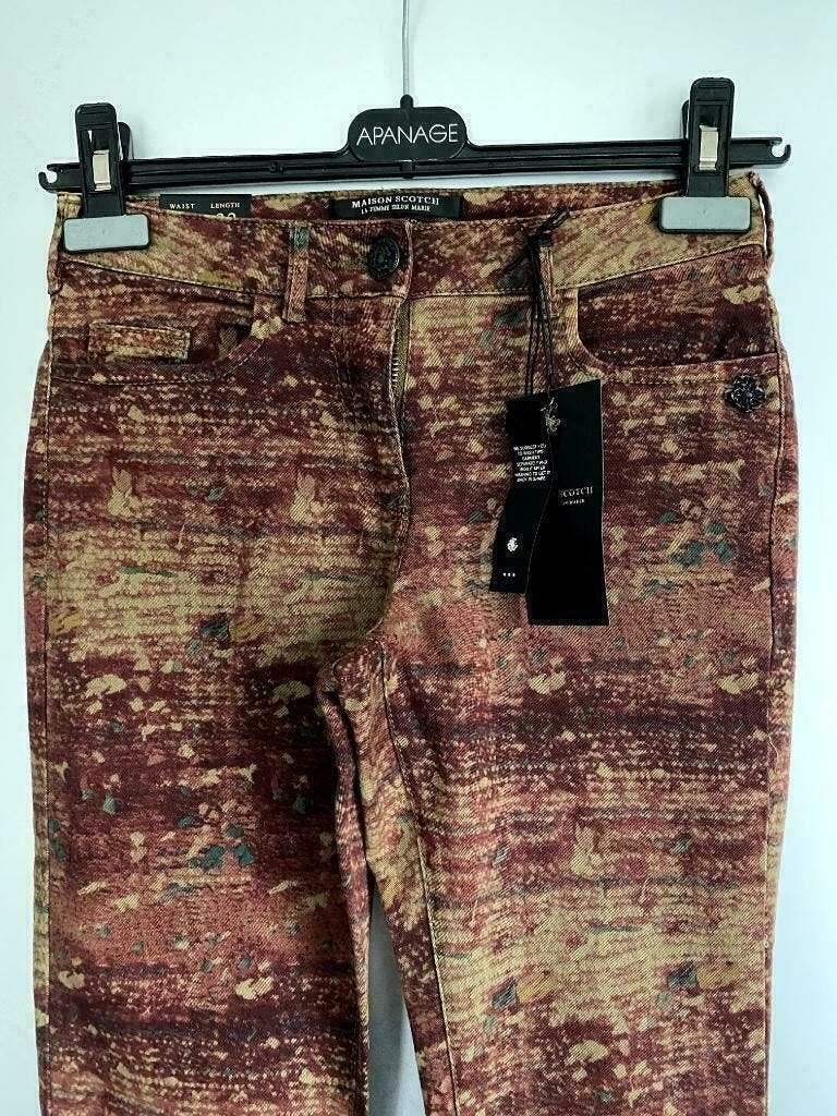 F244 Nieuw Maison Scotch: maat W25/L32=XS=34 jeans skinny, Overige kleuren, Nieuw, W27 (confectie 34) of kleiner, Maison Scotch