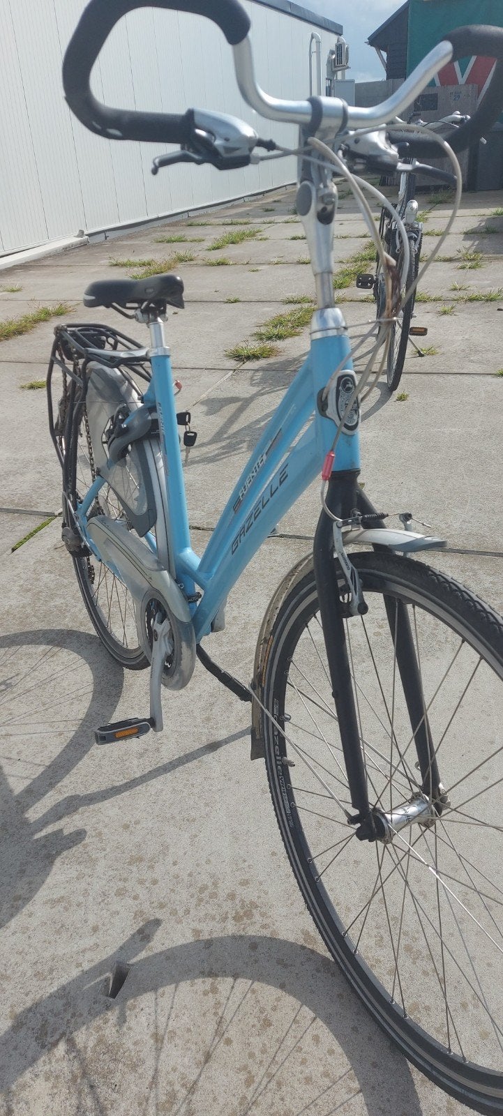 Gazelle Fuente damesfiets - Lichtblauw, Ophalen, Velgrem, Versnellingen, Gazelle