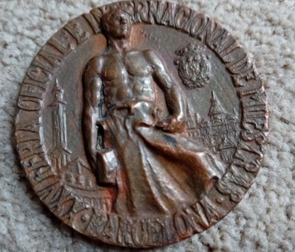 Penning - Brons, Ophalen of Verzenden, Brons, Buitenland