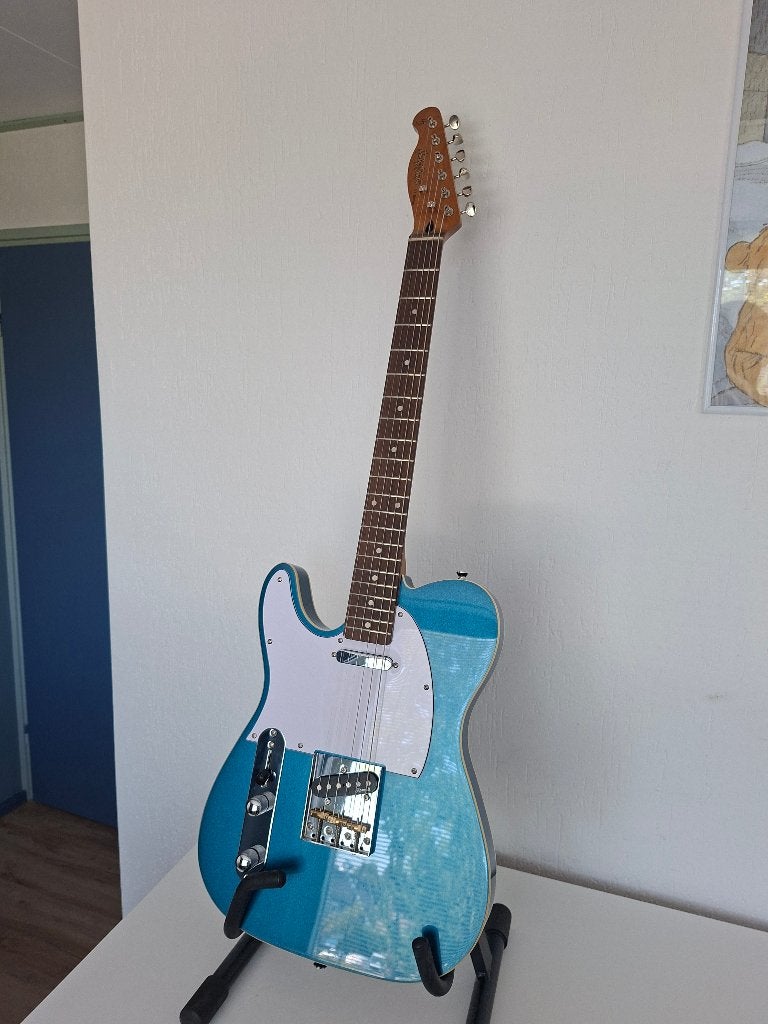 Harley Benton TE-62DB LH LPB. Linkshandige, Ophalen, Zo goed als nieuw, Solid body, Overige merken