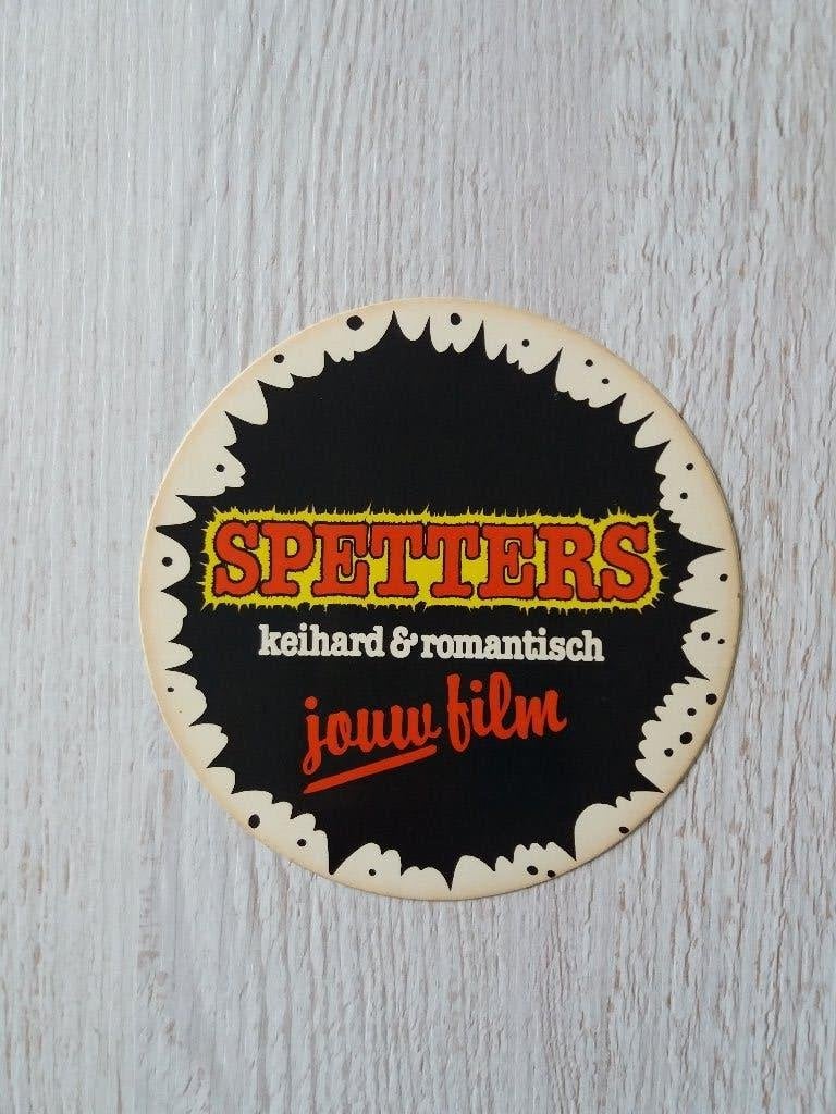 sticker SPETTERS keihard & romantisch jouw film, Ophalen of Verzenden, Zo goed als nieuw, Film, Tv of Omroep