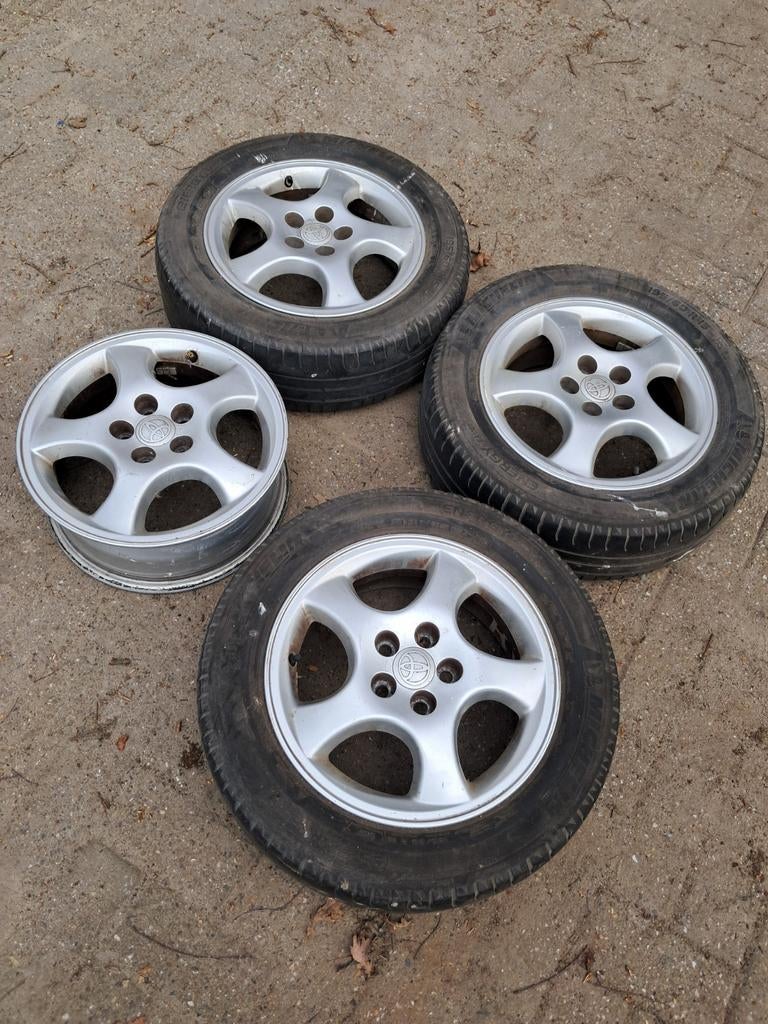 4 Ronal 15 inch aluminium velgen voor Toyota Avensis, Ophalen of Verzenden, Gebruikt, Toyota