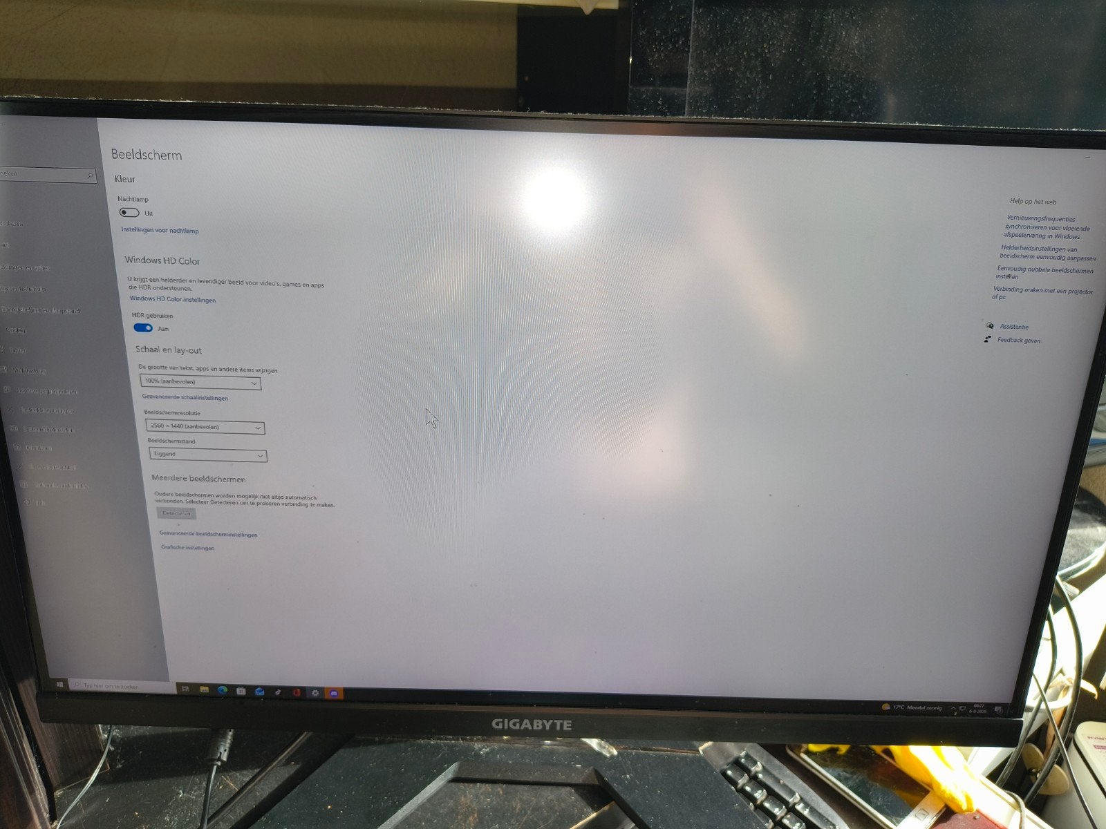 Gigabyte Gaming Monitor 2550x1440- Zo goed als nieuw, Full HD, Zo goed als nieuw, Ophalen, Gaming