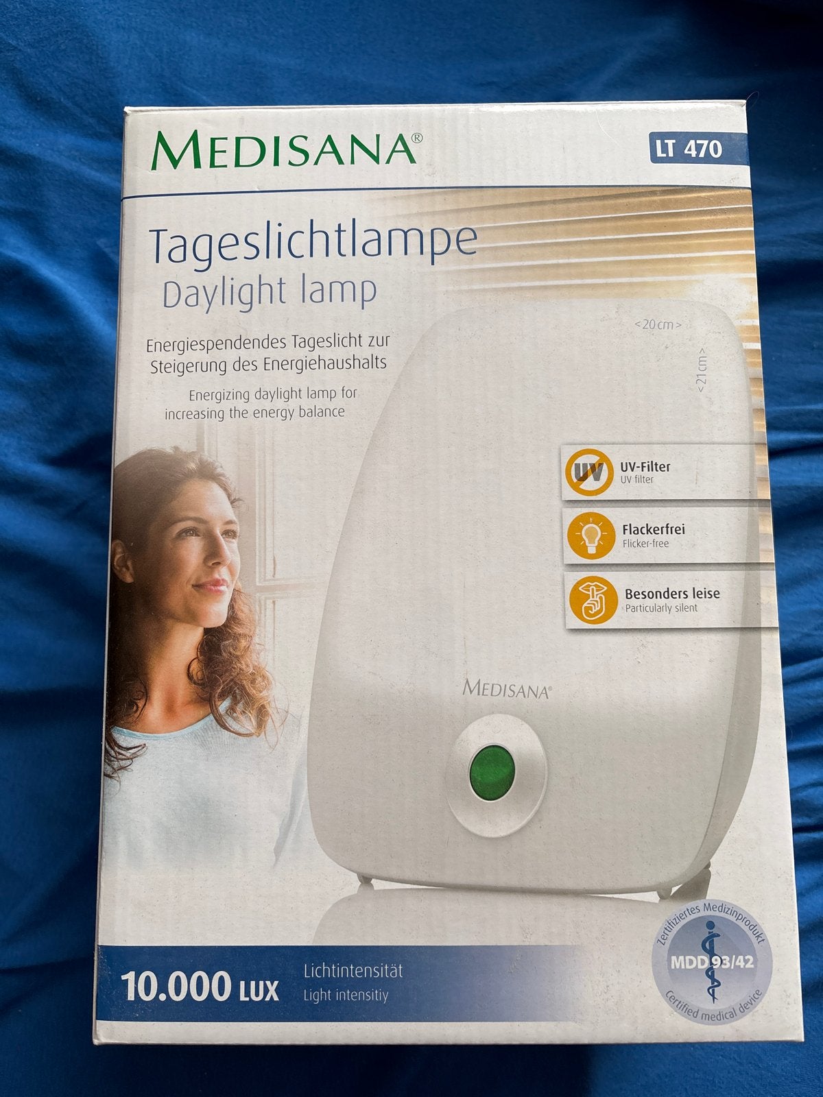 Medisana LT 470 Daglichtlamp - Tegen Winterdepressie, Ophalen of Verzenden, Zo goed als nieuw