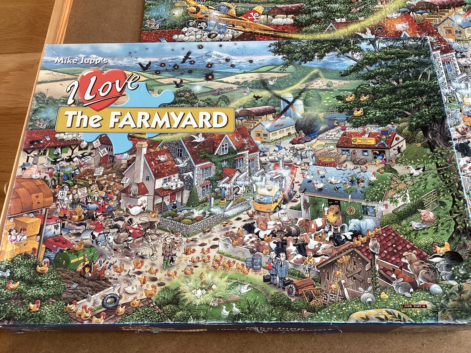 Gibsons puzzel 1000 I Love The Farm, Ophalen of Verzenden, 500 t/m 1500 stukjes, Zo goed als nieuw, Legpuzzel