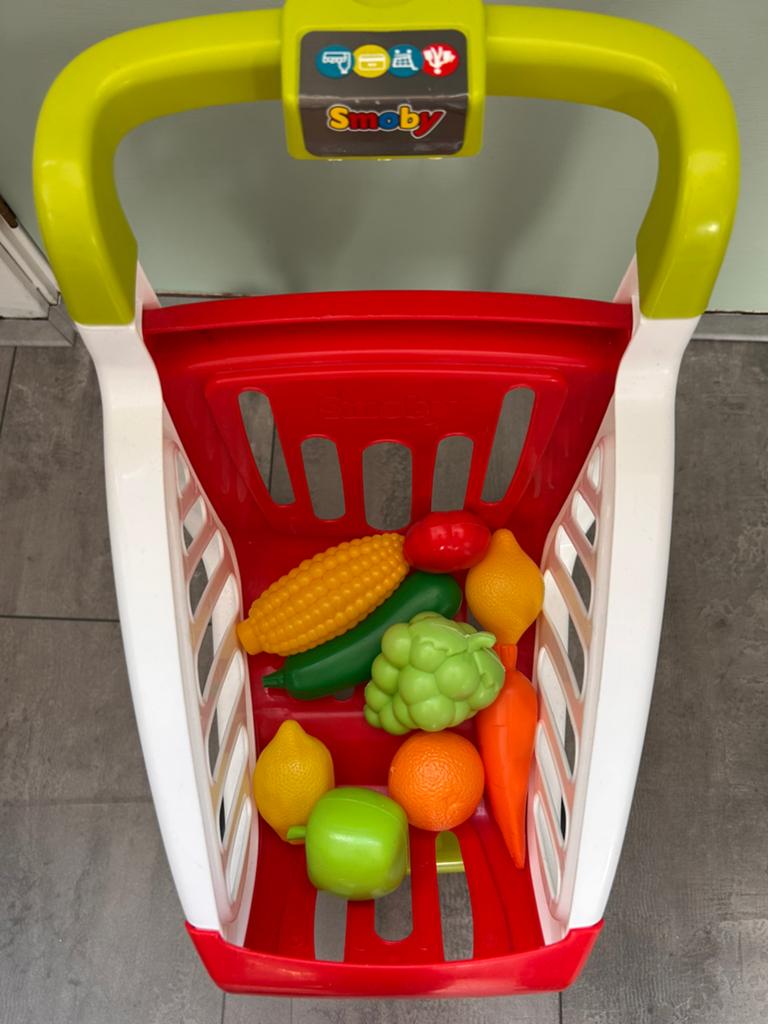 Winkelwagen met groente en fruit, Ophalen, Gebruikt