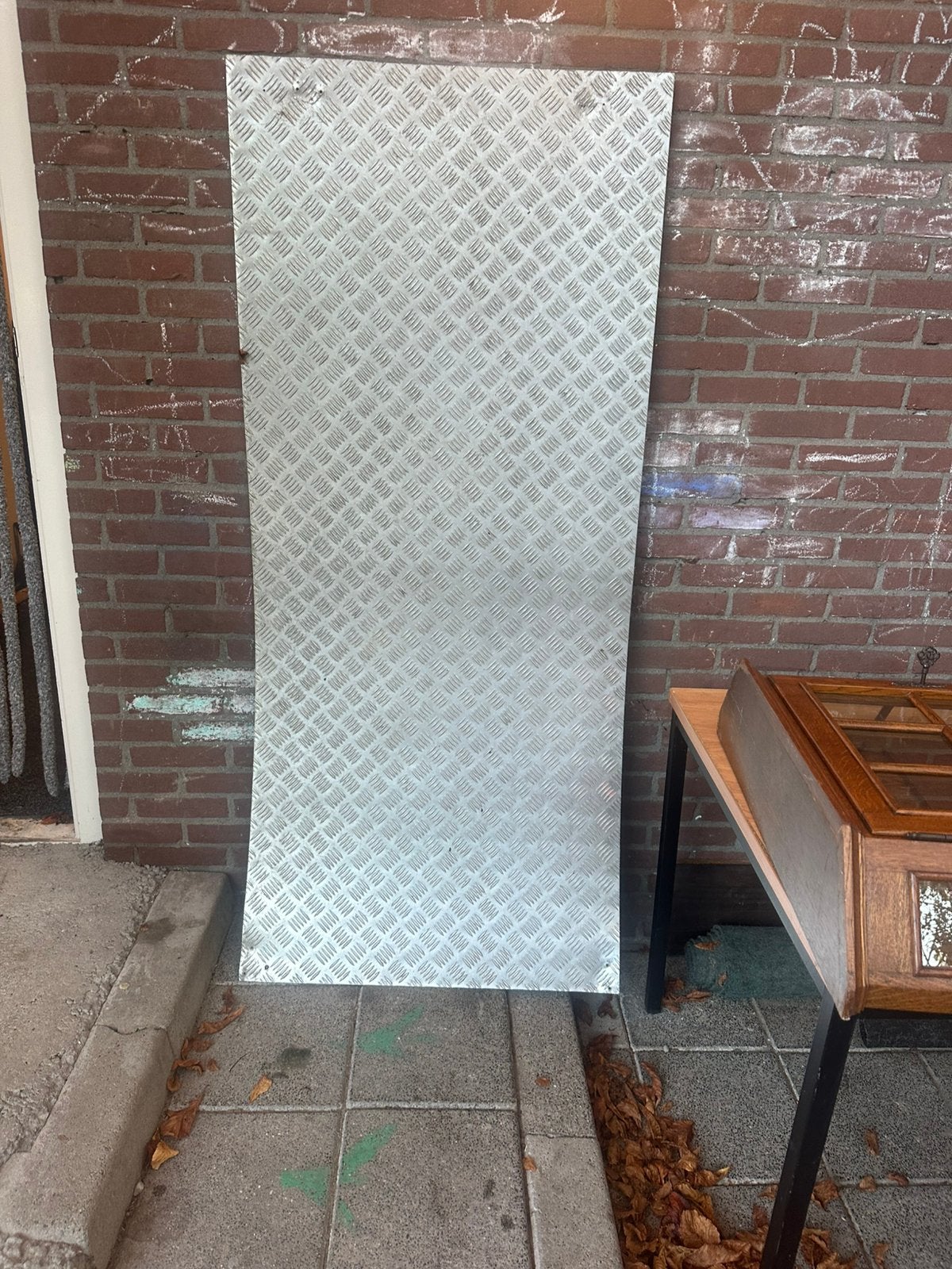 Traanplaat 176x78, Doe-het-zelf en Verbouw, Ophalen, Zo goed als nieuw, Aluminium