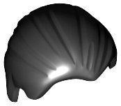 Lego Black Minifigure, Hair Combed Front to Rear, Gebruikt, Overige thema's, Lego, Accessoire
