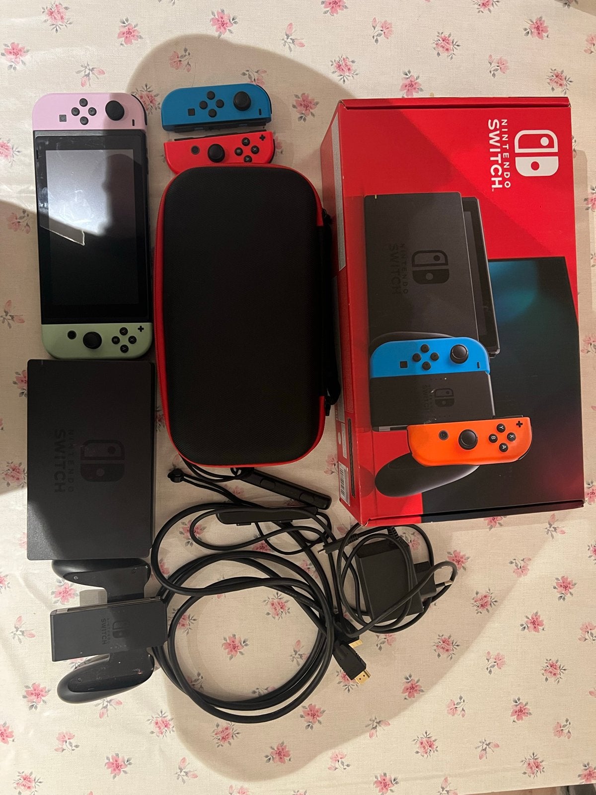 Nintendo Switch V2, Ophalen, Zo goed als nieuw, Met 3 controllers of meer, Switch Original