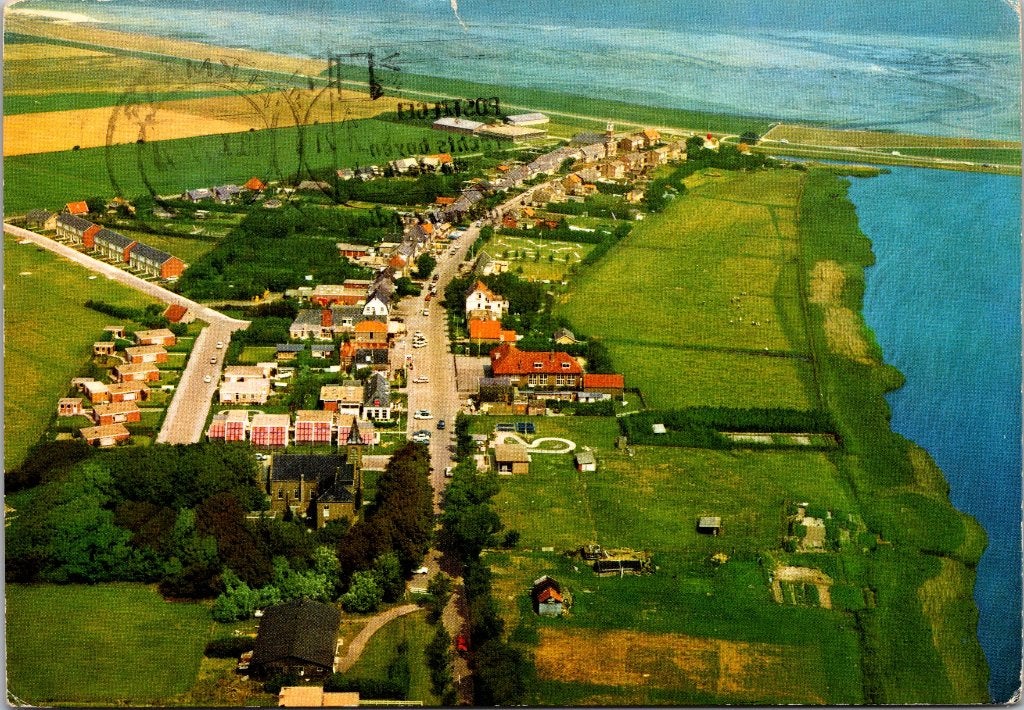 Texel 12 oude ansichtkaarten Panorama Luchtopname & Veerboot, Verzenden, 1960 tot 1980, Ongelopen, Waddeneilanden