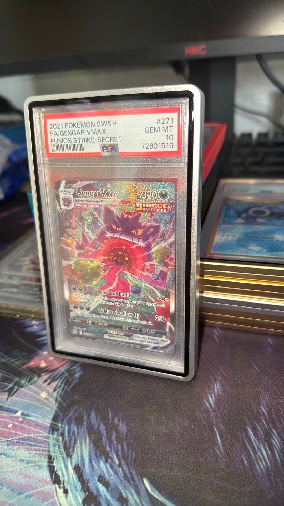 Gengar vmax alt art psa 10, Ophalen of Verzenden, Zo goed als nieuw