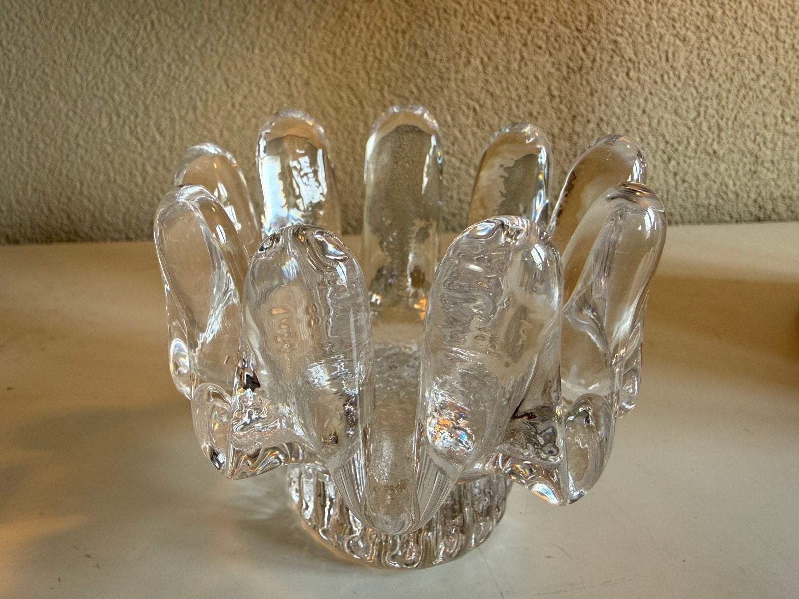 Vintage waxinelichthouder Kosta Boda | design Goran Warff, 10 cm, Kosta Boda, Ophalen of Verzenden, Kandelaar