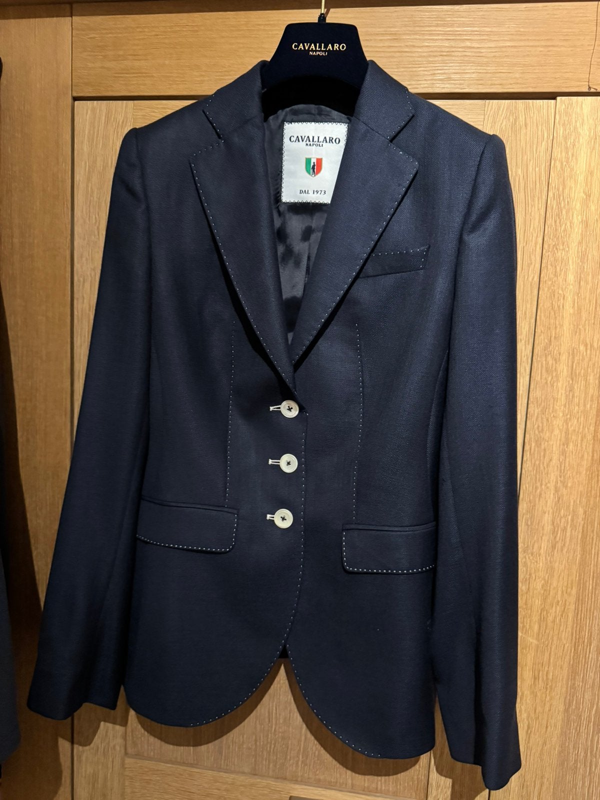 Cavallaro Napoli blazer, Kleding | Dames, Jasjes, Kostuums en Pakken, Blauw, Ophalen of Verzenden, Zo goed als nieuw, Jasje