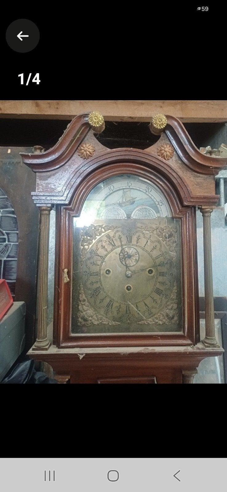 antieke klok voor onderdelen of restauratie, Ophalen of Verzenden