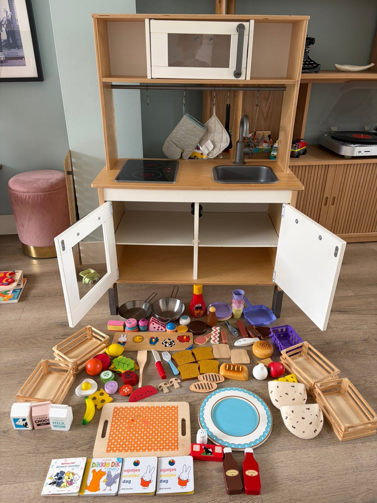 Speelgoed keukentje, Kinderen en Baby's, Ophalen of Verzenden, Gebruikt, Hout, Speelkeuken