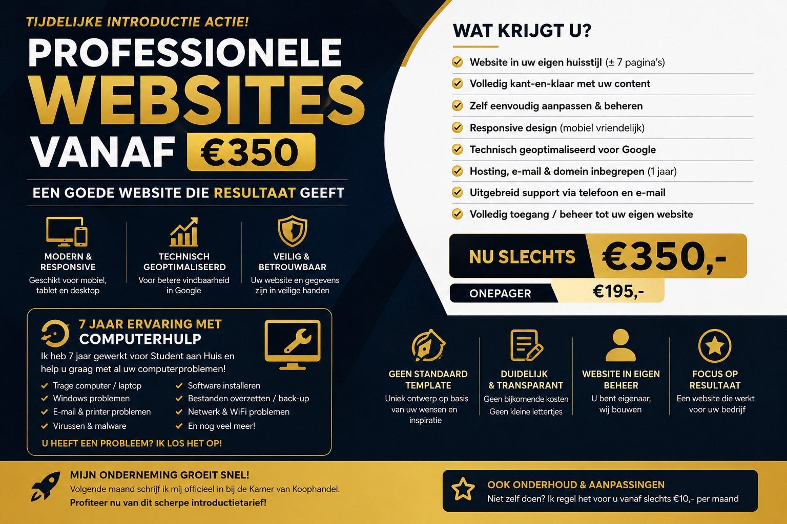 Professionele websites voor een betaalbare prijs, Webdesign