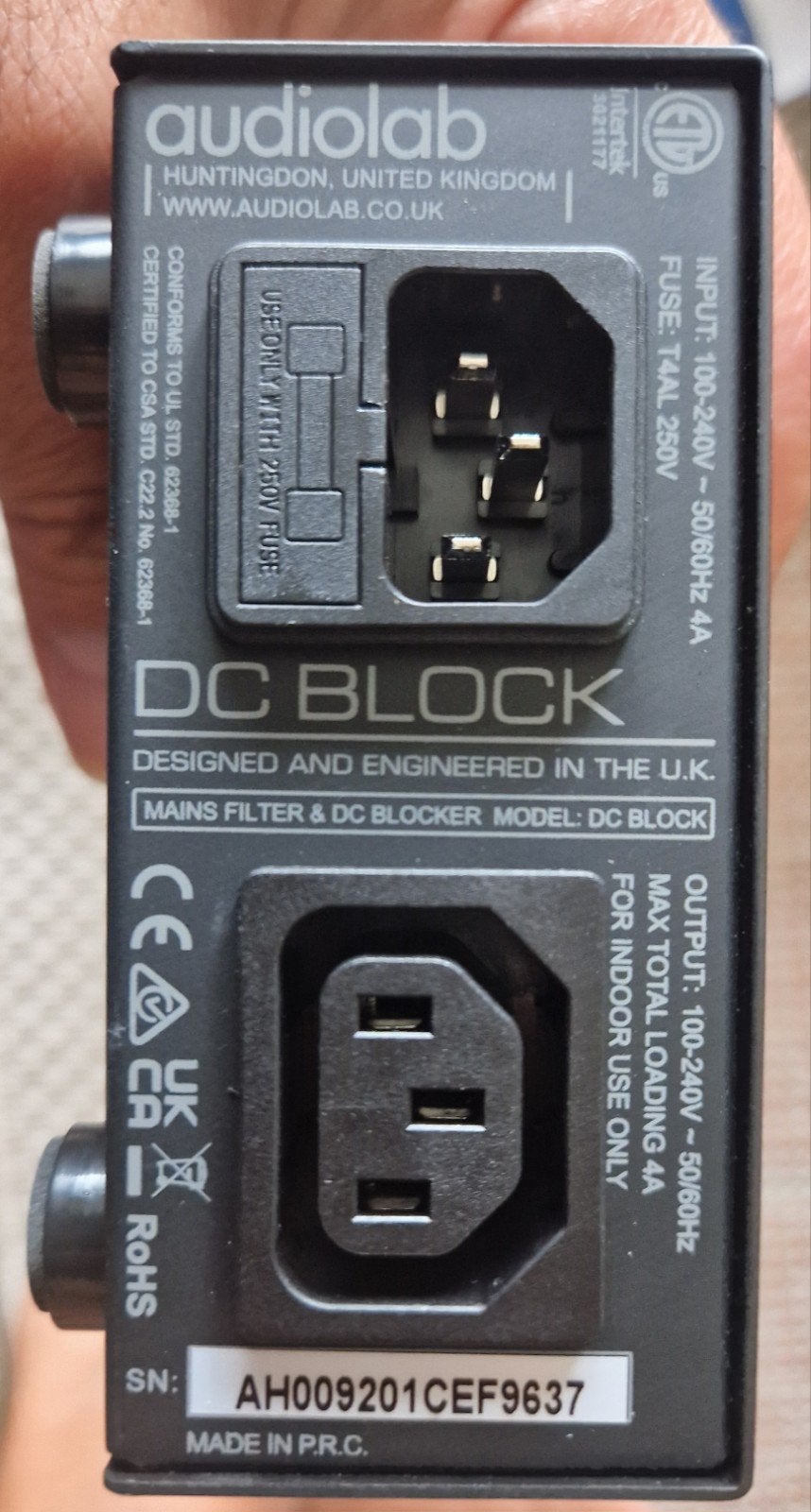 Audiolab DC Block - Gelijkstroomfilter voor audio, Audio, Tv en Foto, Audiokabels en Televisiekabels, Ophalen of Verzenden, Zo goed als nieuw
