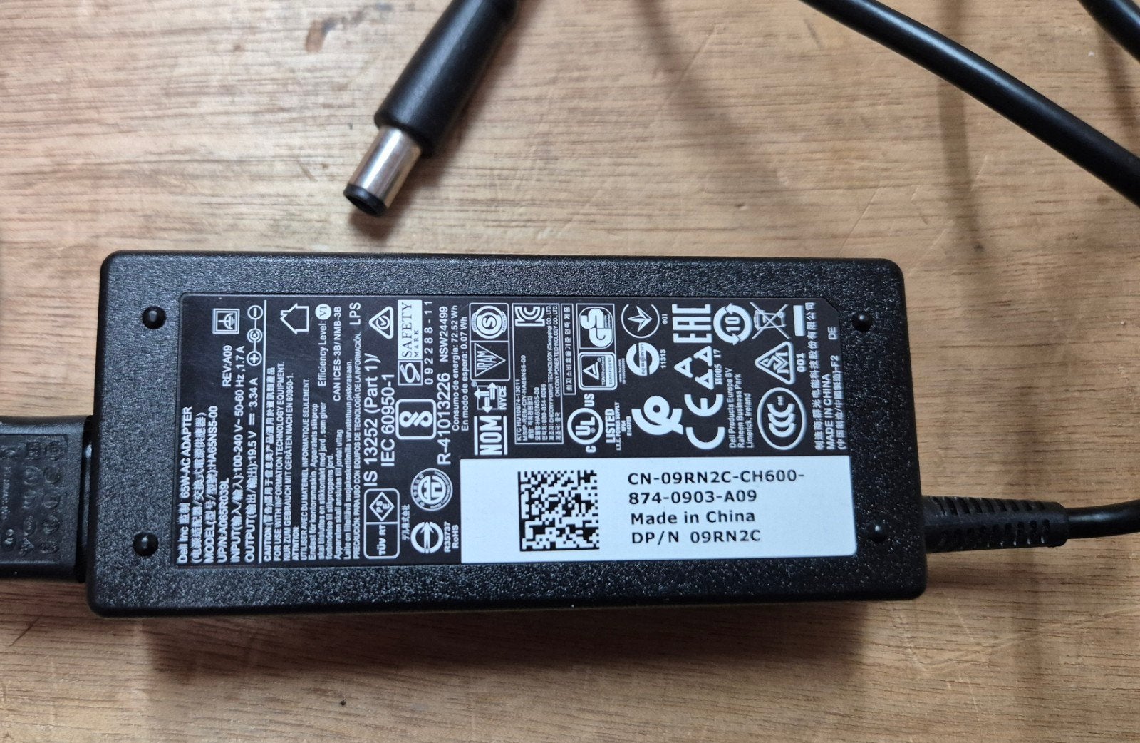 Dell 65W AC Adapter - Oplader voor Chromebook 11 3180 ea., Computers en Software, Ophalen of Verzenden, Gebruikt, Dell