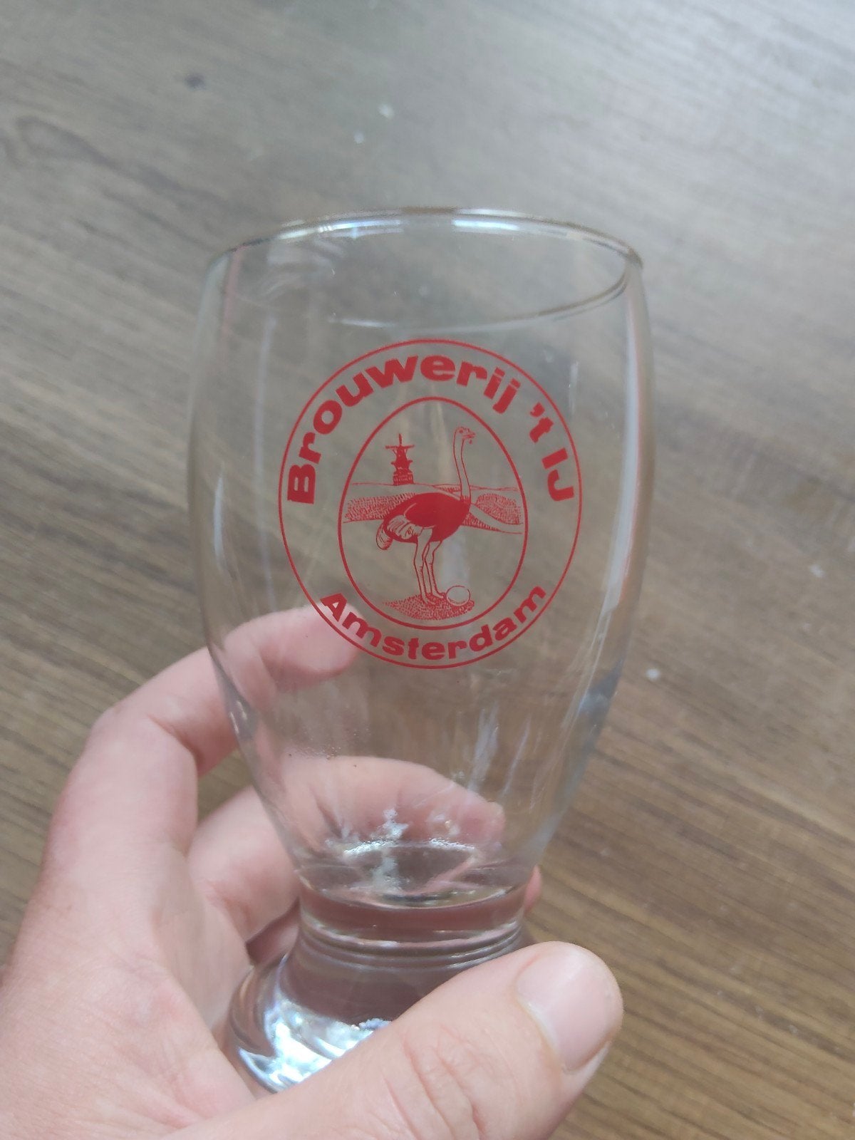 Bierglas Brouwerij 't IJ Amsterdam, Ophalen of Verzenden, Nieuw, Overige stijlen, Kop(pen) en/of Schotel(s)