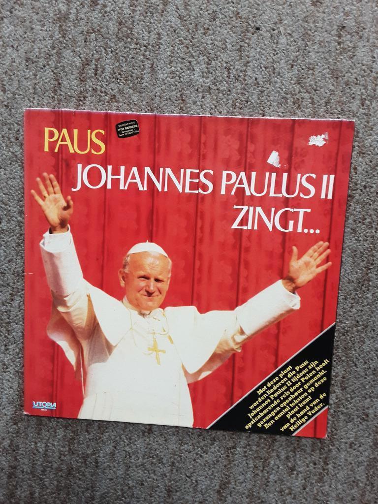 vinyl lp Paus Johannes Paulus II zingt...., Cd's en Dvd's, Vinyl | Overige Vinyl, Ophalen of Verzenden, Gebruikt, 12 inch