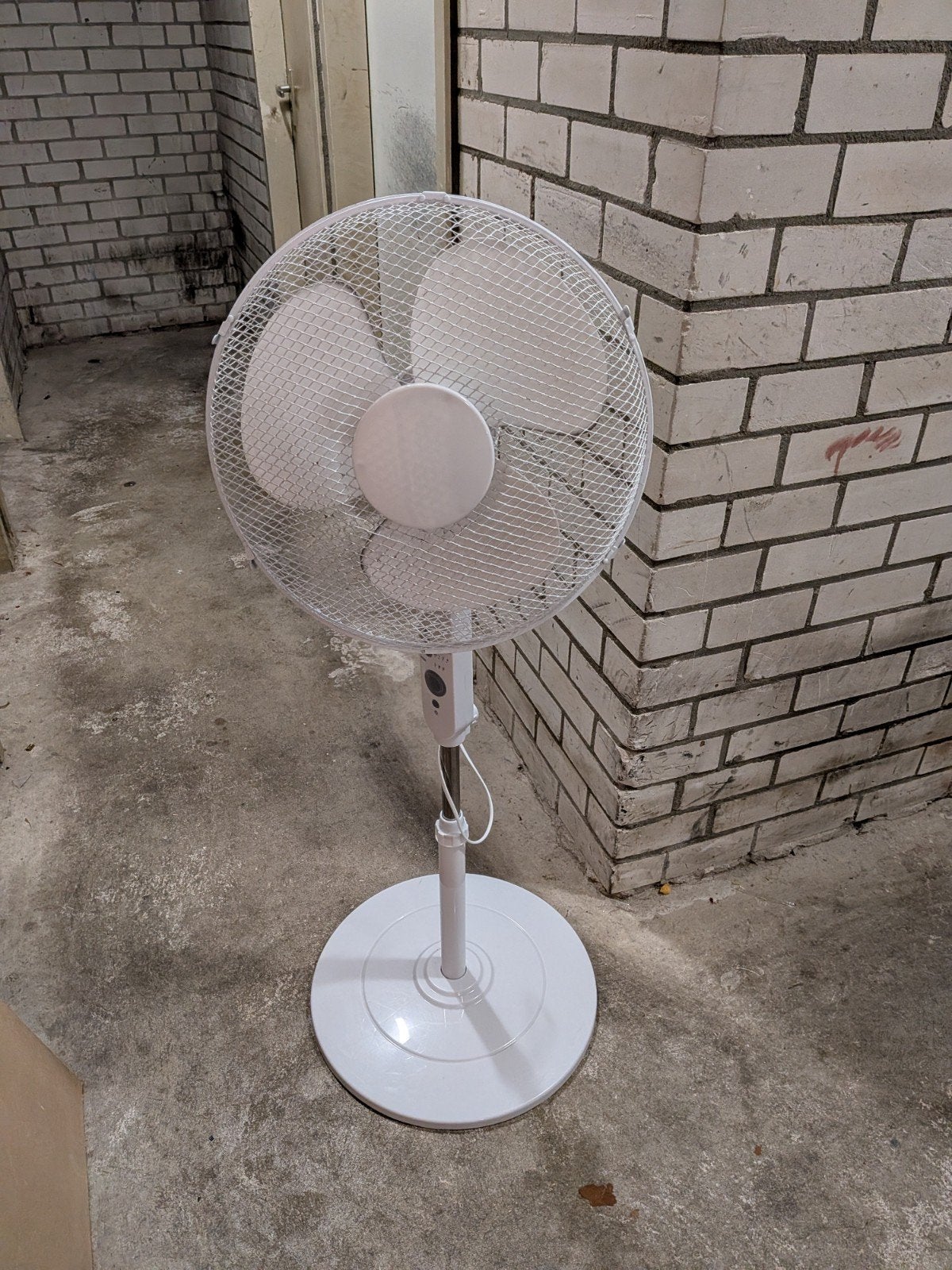 Witte Statiefventilator, Witgoed en Apparatuur, Ophalen, Gebruikt, Statiefventilator