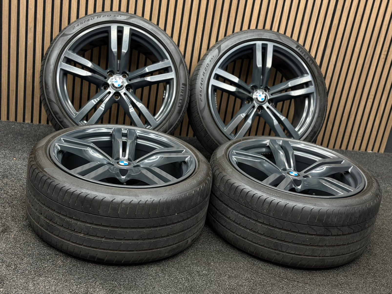 Originele 20 inch BMW 6 7 Serie GT G32 G11 G12 648M Pirelli, Ophalen, 245 mm, ., Banden en Velgen