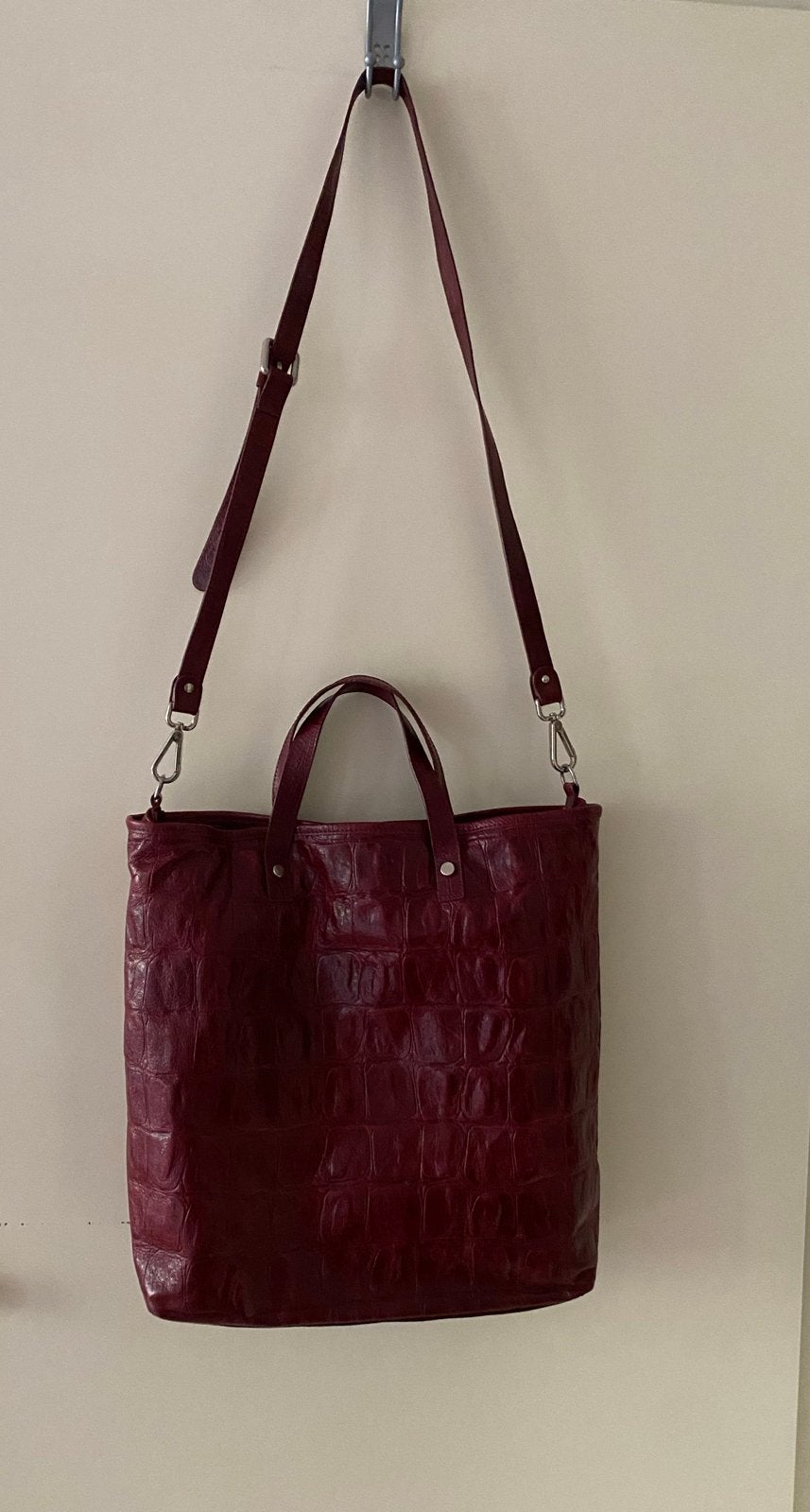 Gianni Chiarini Shopper/Handtas - Bordeauxrood, Ophalen of Verzenden, Zo goed als nieuw, Rood, Shopper