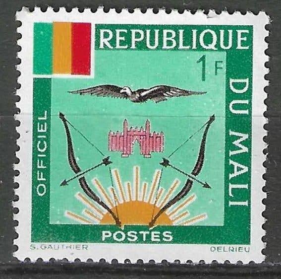Mali 1964 - Yvert 12SE - Dienstzegel - Nationale Wapen (PF), Verzenden, Overige landen, Postfris
